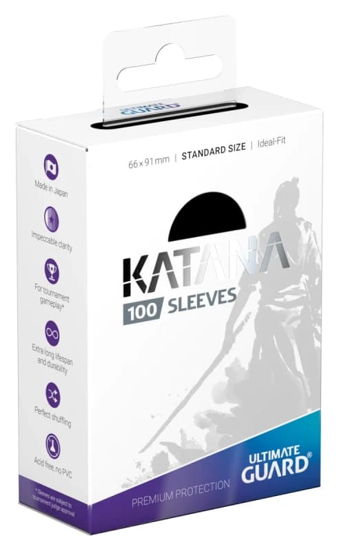 Katana Sleeves Standard Size (100) - Black